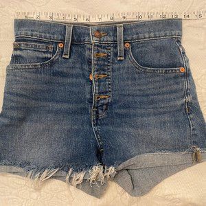 MADEWELL HIGH RISE JEAN SHORTS